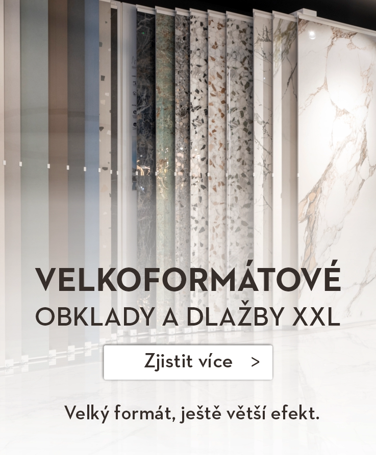 Velkoformátové obklady a dlažby XXL