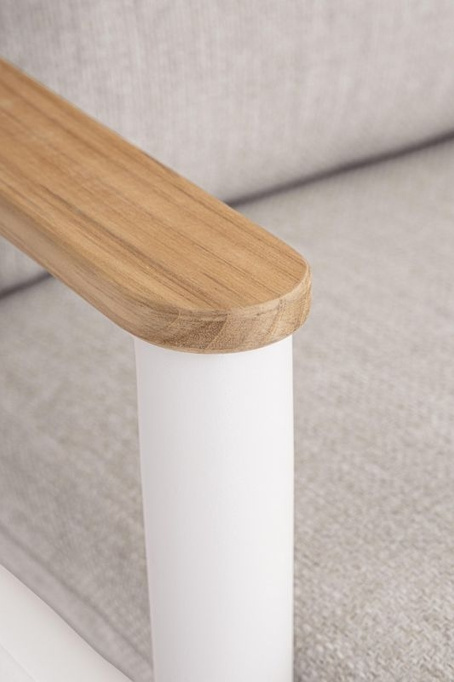 Zestaw mebli ogrodowych BOLZANO Ibiza aluminium biały/beż