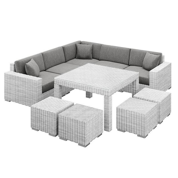 Meble Ogrodowe MILANO IV Royal Biały