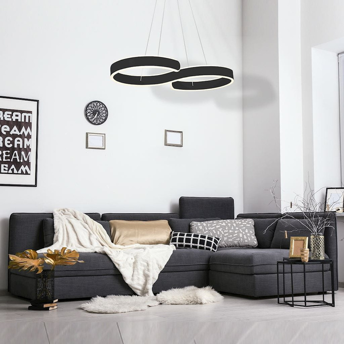 Andromeda Black ML6160 4000K Milagro zavěšená lampa