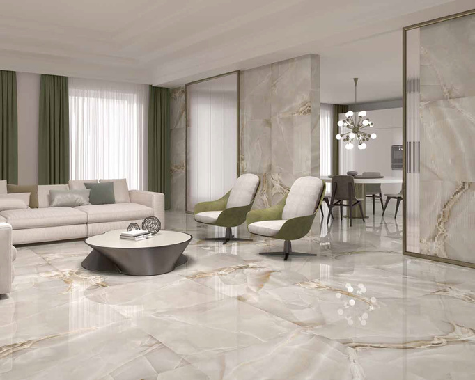 Płytka ścienno-podłogowa DUNE SELENE CAPPUCCINO 120X120  imitacja kamienia beżowy