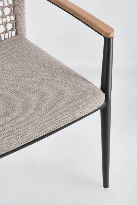 Krzesło Martaio BOLZANO aluminium antracyt/beż