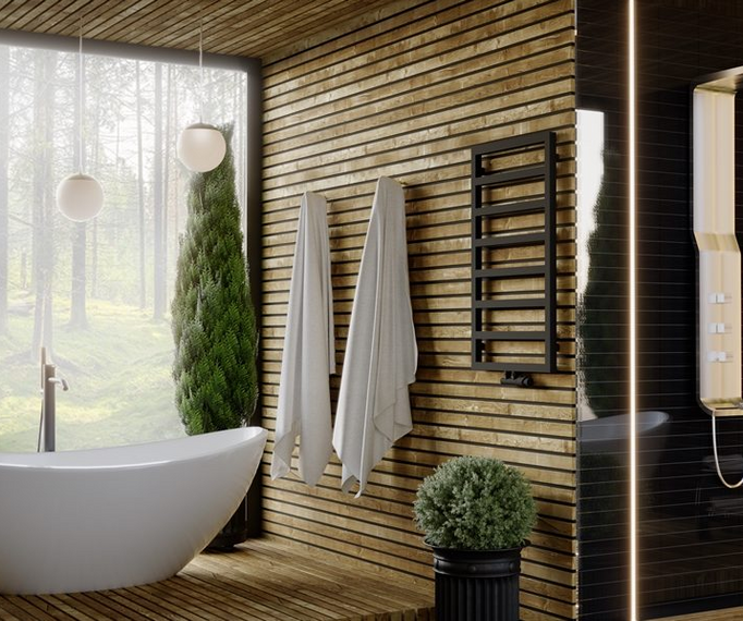Grzejnik LUXRAD Atria 87x50cm antracyt/2 styczeń