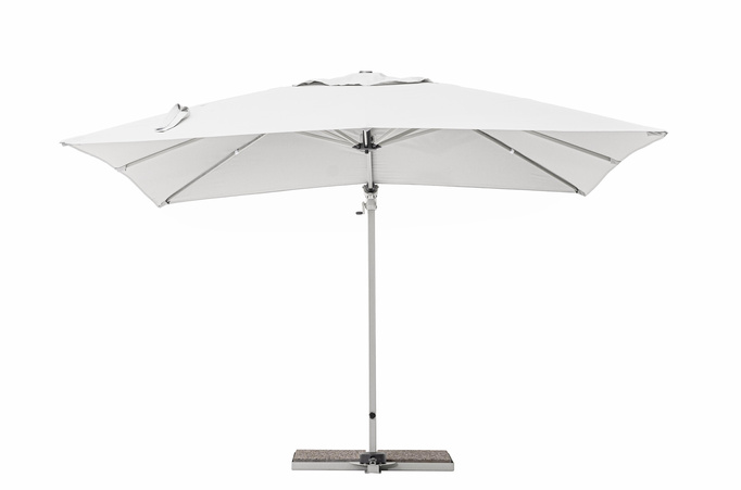 Parasol ogrodowy 3m x 3m BOLZANO Santorino aluminium szary