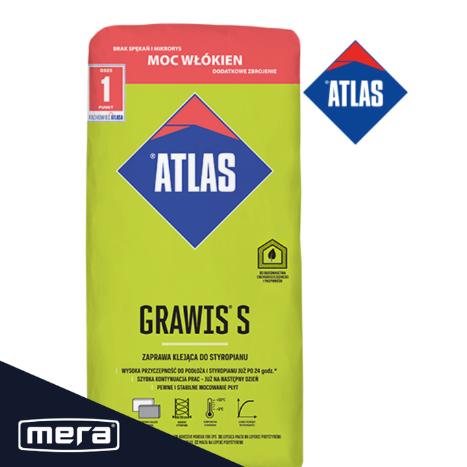 Atlas Grawis's Adhesive Mortar pro polystyren 25 kg