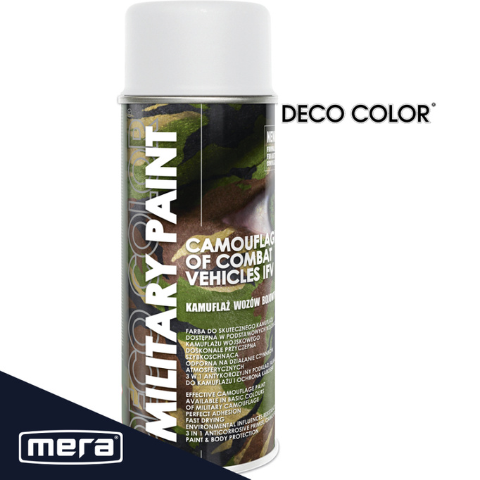 Spray Deco Color Vojenská barva RAL9010 FLAT WHITE 400ML 289010