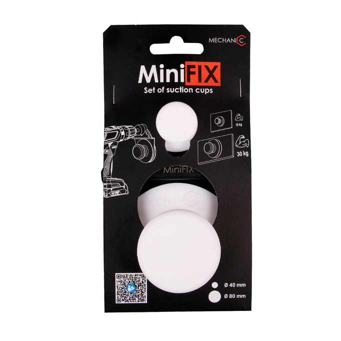 DISTAR MECHANIC Zestaw 2 przyssawek do płytek z szablonem do wiercenia MiniFix