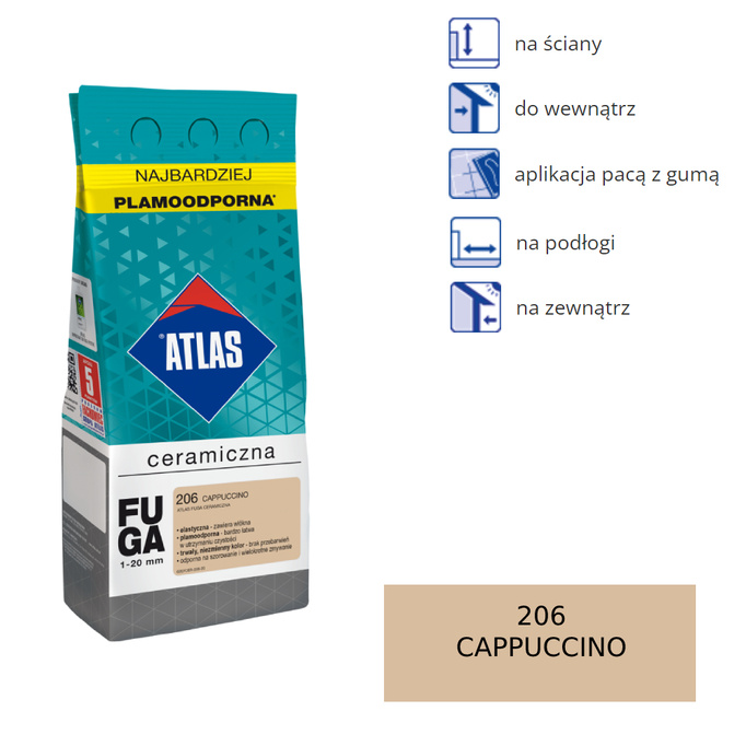 Atlas Ceramic Fugue - 206 Cappuccino 2 kg