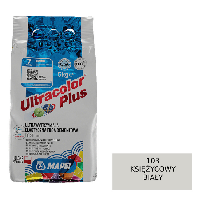 MAPEI Ultracolor Plus Fuga - 103 bílá bílá 5 kg