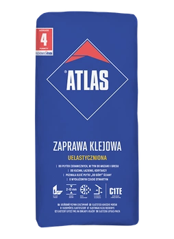 Atlas zaprawa klejowa UELASTYCZNIONA klej uniwersalny typu C1TE 2-10 mm 25kg