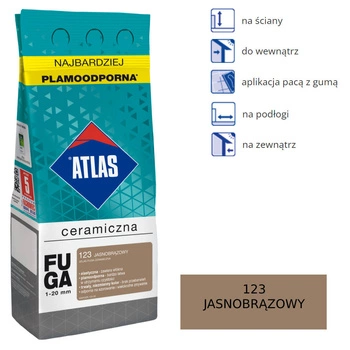 Atlas Keramic Grout - 123 světle hnědých 5 kg