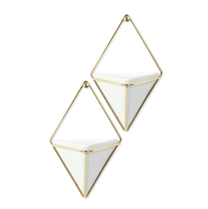 Umbra sada 2 kontejnerů Trigg White/Gold