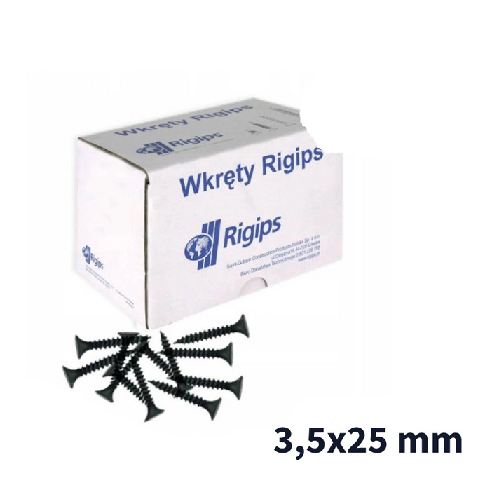 PIGIPS TN SCRUSS 3,5x25 mm pro připojení desek sádry -karty k profilu plechu 200 ks