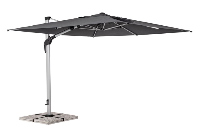 Parasol ogrodowy 3m x 3m BOLZANO Arrito aluminium antracytowy