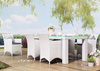 Garden Garden Furniture 220 cm Royal White