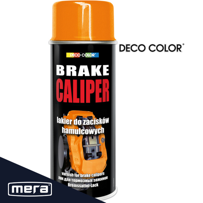Spray Deco Color Larnish Brzdová třmena oranžová pro brzdové třmeny a bubny 400 ml 25355