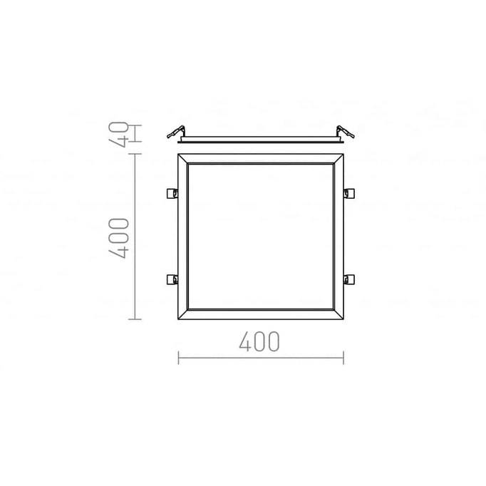 Oprawa wpuszczana LED 40x40 40W 3000K