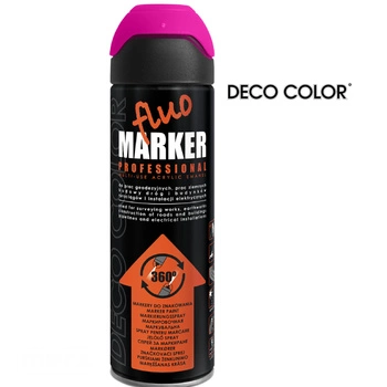 Spray Deco Color Fluomarker Pink, Geodesy Marker 500 ml 14540