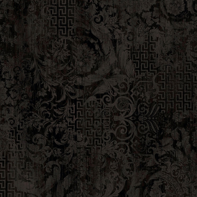 Płytka Versace Ceramics Eterno Carbon ścienno-podłogowa mat 80x80 patchwork czarny