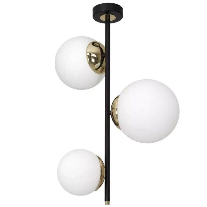Lampa wisząca MILAGRO Sparta MLP6496 czarny/złoty - EKSPOZYCJA