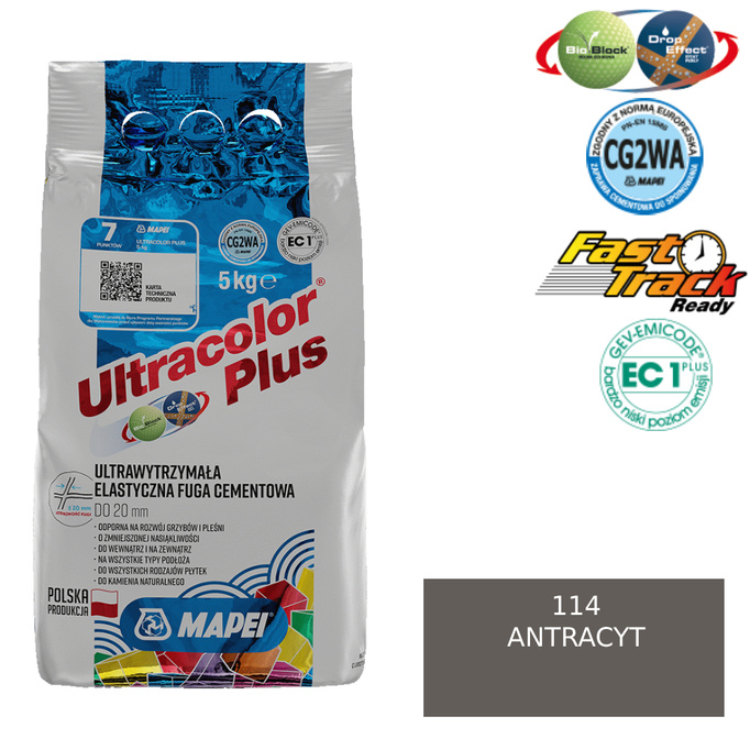 MAPEI Ultracolor Plus Fuga - 114 Anthracite 5kg