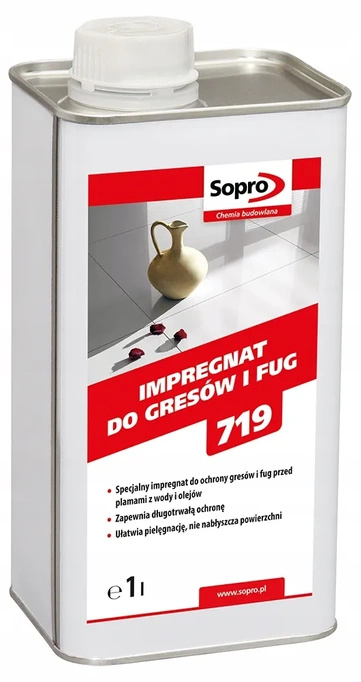 SOPRO 719 1L - Impregnat do gresów i fug