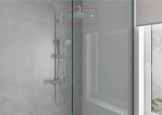 Deszczownica Hansgrohe VERNIS BLEND 23x17 cm prostokątna chrom.