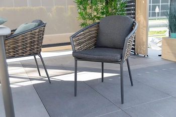 Krzesło ogrodowe BOLZANO Malpensa antracytowe 63x63x79,5 cm