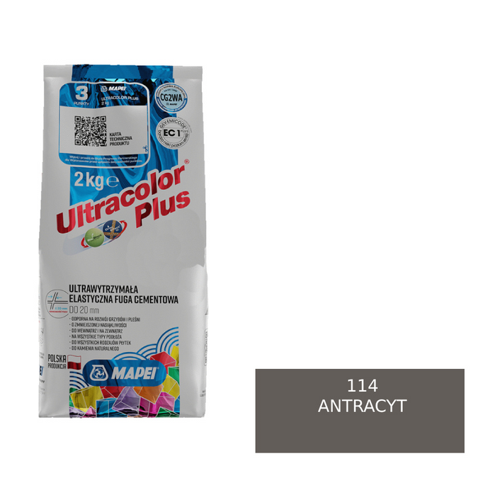 MAPEI Ultracolor Plus Fuga - 114 Anthracite 2 kg