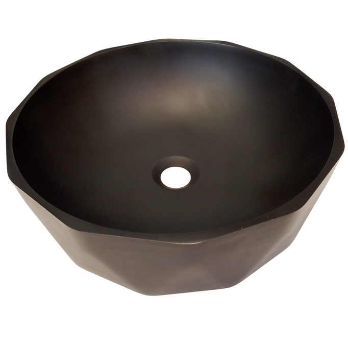 Umywalka nablatowa 40⌀ cm okrągła czarny mat Sora DESSI HOME - EKSPOZYCJA