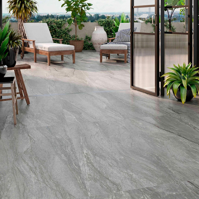 Płytka Roca Marble Platinum Gris ścienno-podłogowa połysk 60x120 imitacja marmuru szary