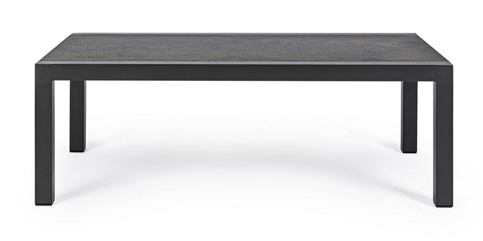 Stolik kawowy ogrodowy 120x70cm BOLZANO Kanva aluminum  antracyt