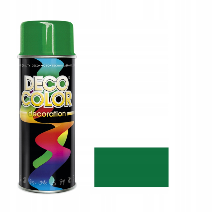 Lakier DECO COLOR 400ml zielony połysk RAL 6029