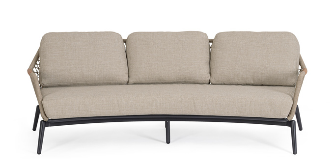 Sofa ogrodowa BOLZANO Etrusco antracyt/beż