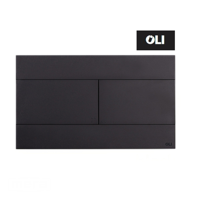 Tlačítko Black Mat Slim propláchnutí. do rámu OLA 659056