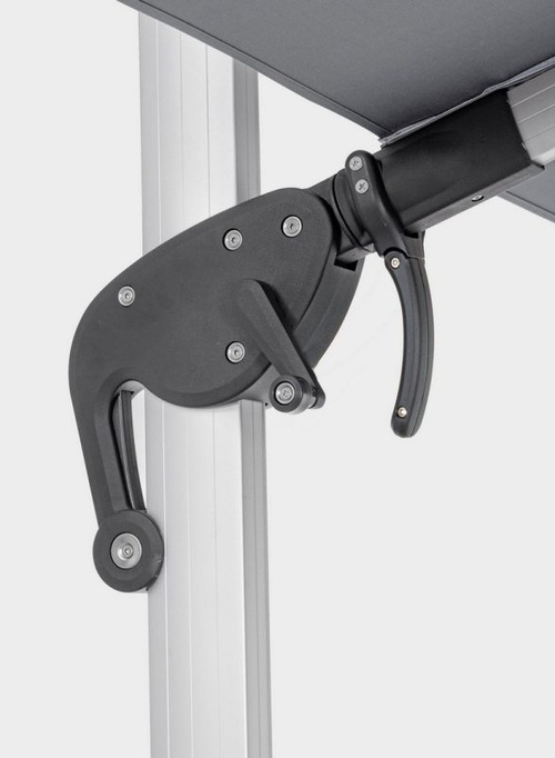 Parasol ogrodowy 3m x 3m BOLZANO Ibis aluminium szary