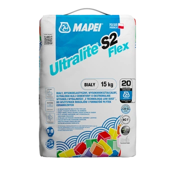 Mapei Ultralite S2 flex biały wysokoodkształcalna zaprawa klejowa 15kg