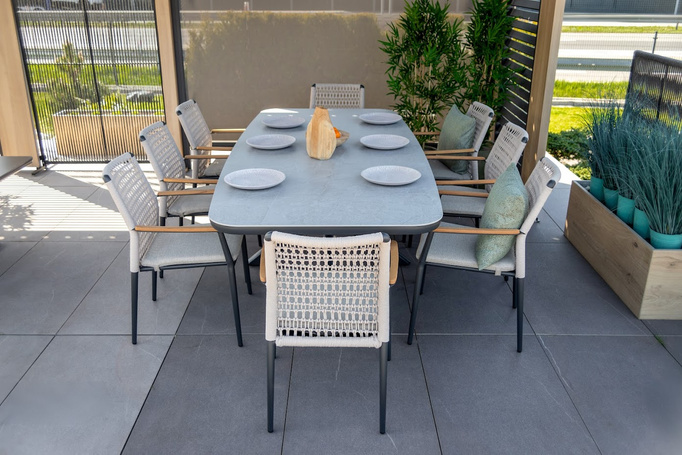 Stół ogrodowy BOLZANO Ignazio aluminum antracyt