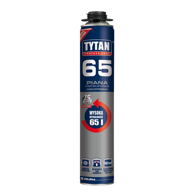 Piana montażowa pistoletowa niskoprężna 65 PROFESSIONAL 750ml