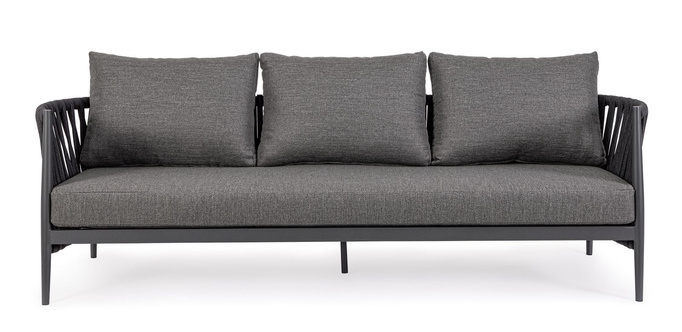 BOLZANO Sofa ogrodowa Juno aluminium antracyt