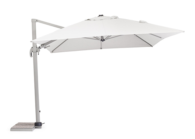 Parasol ogrodowy 3m x 4m BOLZANO Santorino aluminium szary