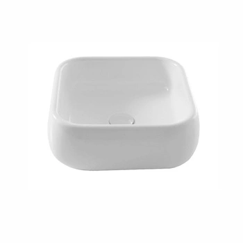 Flacking Washbasin Cielo Shui 40x40cm čtverec, lesk, bílý.