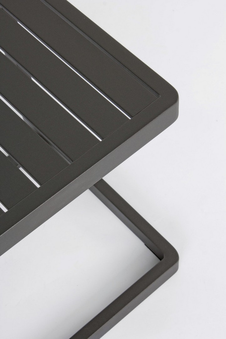 Stolik ogrodowy 40x40cm BOLZANO Kolli aluminium antracyt