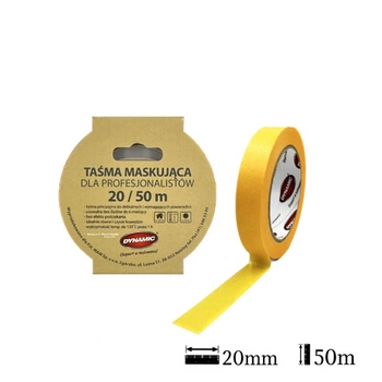 Taśma malarska DYNAMIC GOLD Professional 20mm x 50m