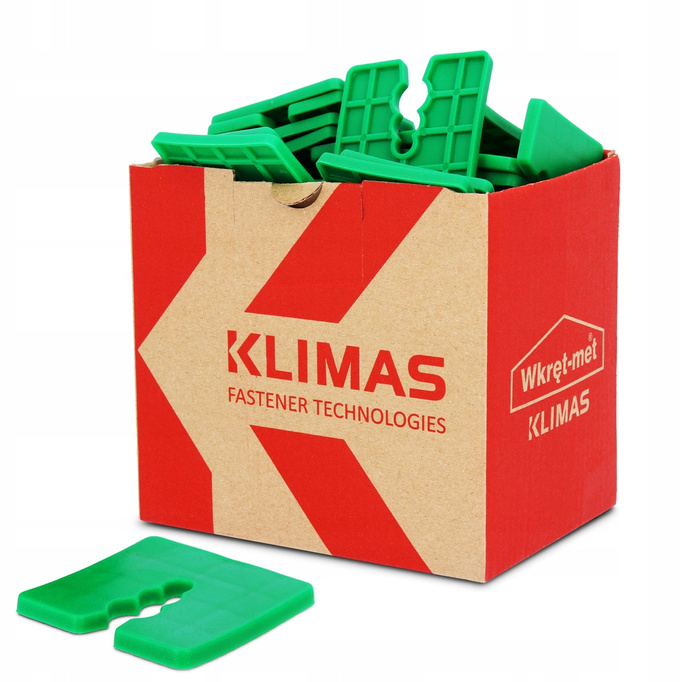 Podkładki dystansowe wyrównujące KLIMAS DW 4mm - 50szt.