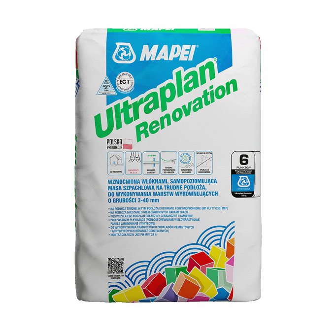 Mapei Ultraplan Renovation samonivelační stěrka 3–50 mm 23 kg