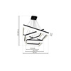 Andromeda Black ML6160 4000K Milagro zavěšená lampa