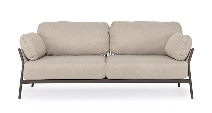 Sofa ogrodowa 2 osobowa BOLZANO Primavera aluminium beż
