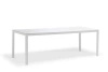 Stół ogrodowy LOOP 220×90cm prostokątny biały aluminium