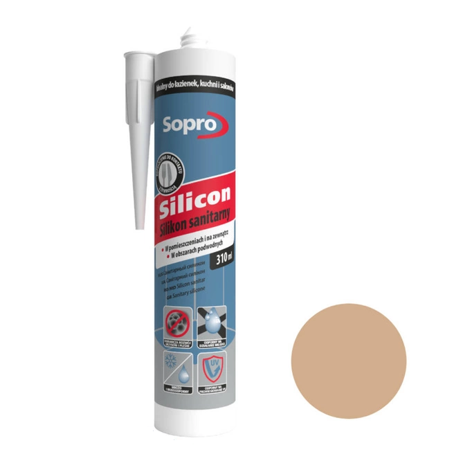 Sopro silikon sanitarny beż jura 33 310ml